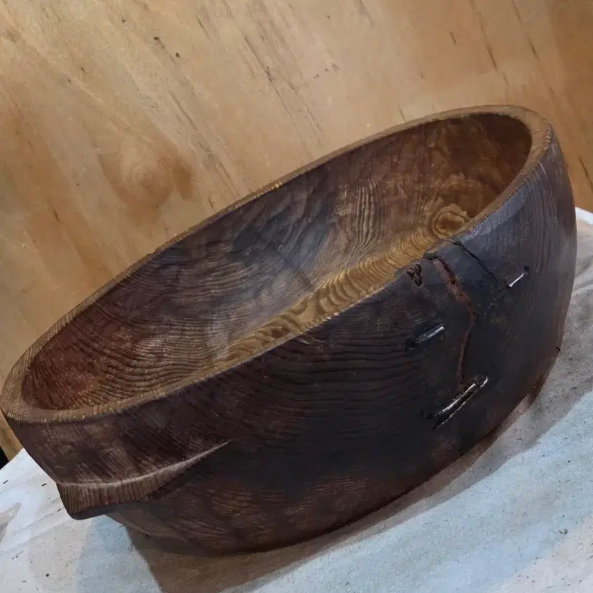 [BUNJANG] Traditional Korean Wooden Tray / 민속품/ 세월의 상처가 정겨운 함지