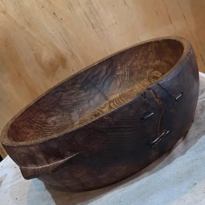 [BUNJANG] Traditional Korean Wooden Tray / 민속품/ 세월의 상처가 정겨운 함지
