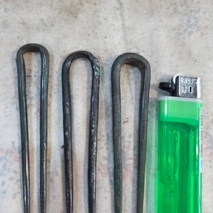 [BUNJANG] 3 Goryeo Dynasty Bronze Hairpins / 청동기 / 800년 고려시대 동곳 3점