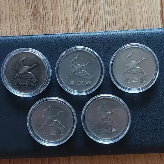 [BUNJANG] 1987 500 Won Coin Set (5 Coins) / 1987년 500원 동전 5개