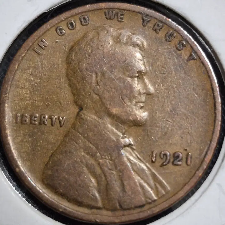 [BUNJANG] 1921 Lincoln Cent - Semi-Key Date - Penny / 1921년링컨 센트. 준특년도 ~ 밀페니주화
