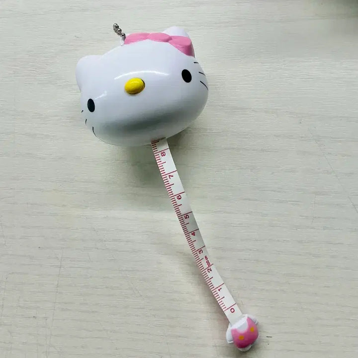 [BUNJANG] Big Head Kitty Tape Measure Keychain / 대두 키티 줄자 키링