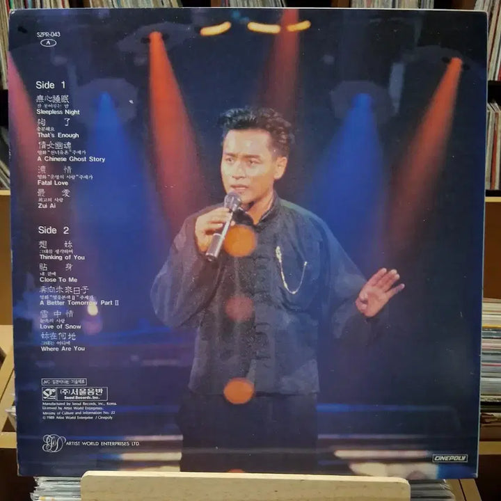 [BUNJANG] Leslie Cheung The Greatest Hits of Leslie Cheung LP (Mint Condition) / 민트급 추억의 홍콩 스타 장국영 LP 할인