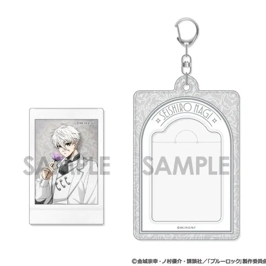 [BUNJANG] Blue Lock Nagi Seishiro Photocard Polaroid Holder Keychain Set / 블루록 나기 포카 폴라로이드 홀더 키링 세트