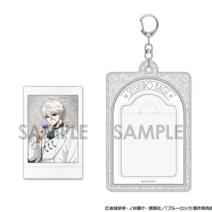 [BUNJANG] Blue Lock Nagi Seishiro Photocard Polaroid Holder Keychain Set / 블루록 나기 포카 폴라로이드 홀더 키링 세트