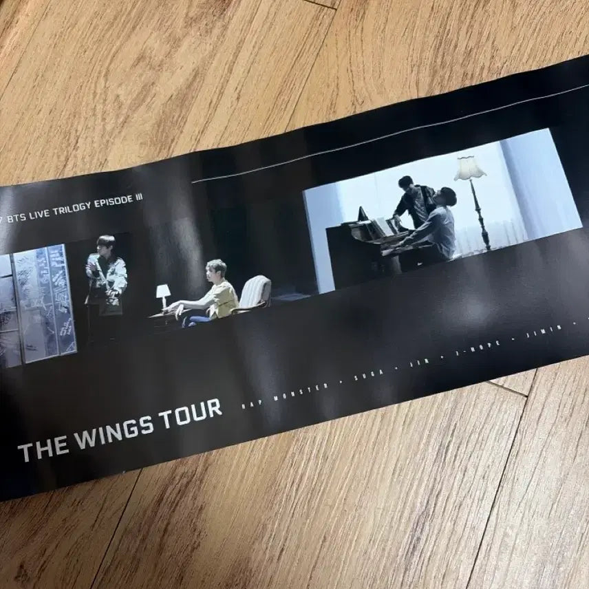 [BUNJANG] BTS Wings Tour Official Poster / BTS WINGS TOUR 공식 포스터 + 전용 케이스