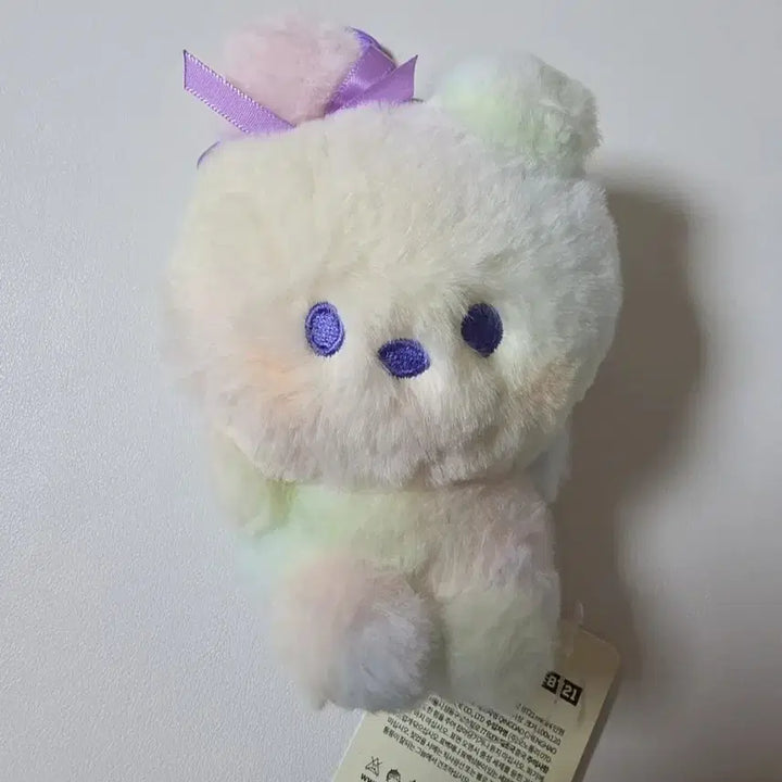 [BUNJANG] BT21 Rainbow Cookie Rabbit Doll Keychain / BT21 레인보우 쿠키 토끼 인형 키링 새상품