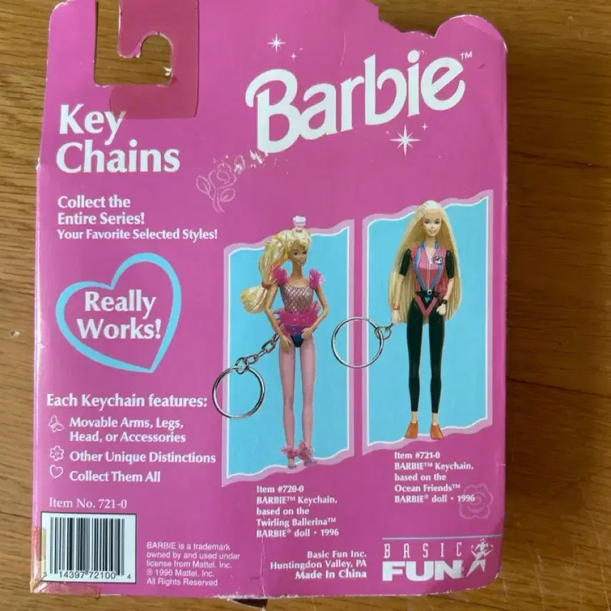 [BUNJANG] Barbie Ocean Friends Keychain / 고전 바비 오션 프렌즈 키체인