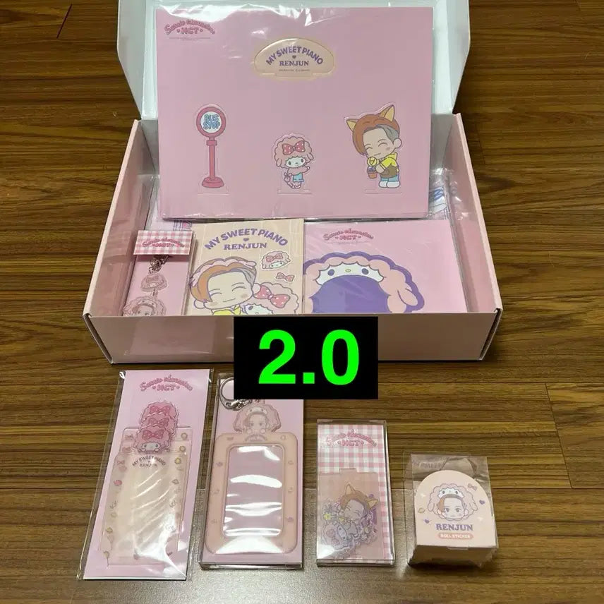 [BUNJANG] NCT Dream Renjun Sanrio Collaboration Party Pack Bundle Set - Acrylic Stand, Sleeve, Roll Sticker, Photocard Holder / 산리오 콜라보 엔시티 드림 런쥔 파티팩 파티패키지 아크릴 스탠드 슬리브 롤스티커 포토카드 홀더 양도 판매 마이스윗피아노 키링 renjun nct dream 127