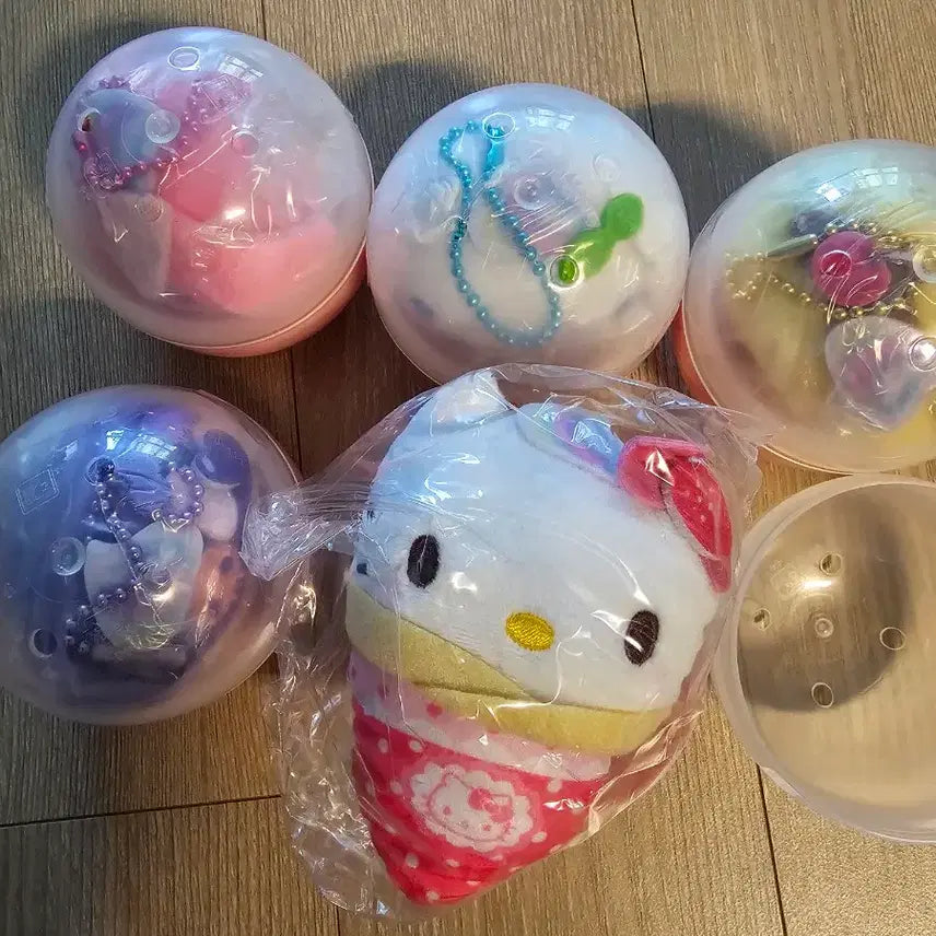 [BUNJANG] Sanrio Crepe Okurumi Mascot 5-Piece Set / 산리오 크레페 오쿠루미 마스코트5종세트