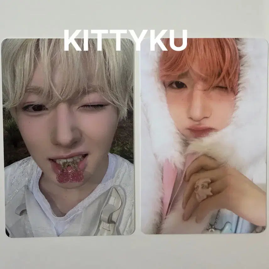 [BUNJANG] NCT WISH Sakuya Photocard Toothbrush Set, Bix Mini Photocard Bundle Set / 엔시티위시 사쿠야 포토카드 칫솔세트, 빅스미니 포카 2종 일괄