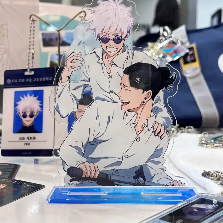 [BUNJANG] Jujutsu Kaisen Kaiin Kashikaku Gojo Satoru &amp; Geto Suguru Dual Acrylic Stand (Sealed) / 주술회전 팝업  회옥옥절 고죠 게토 페어 씬 아크릴 스탠드 미개봉