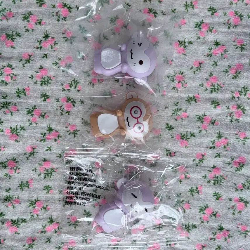 [BUNJANG] Gamja Soongi 3 Types Bundle Set Unsealed Pinku, Hyper, Eyewear Soongi, Purple Soongi Plush Toy / 감자숭이 3종 일괄 미개봉 핑루 히퍼 안경숭이 보라숭이