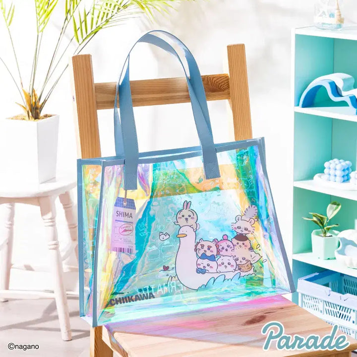 [BUNJANG] Chiikawa Mermaid Island Secret Aurora Beach Bag / 치이카와 인어섬의 비밀 오로라 비치백 가방 모두