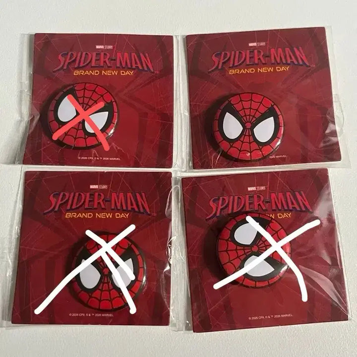 [BUNJANG] Spider-Man Brand New Day Special Edition Pin Set / 스파이더맨 영화 특전 핀뱃지 핀버튼 미개봉