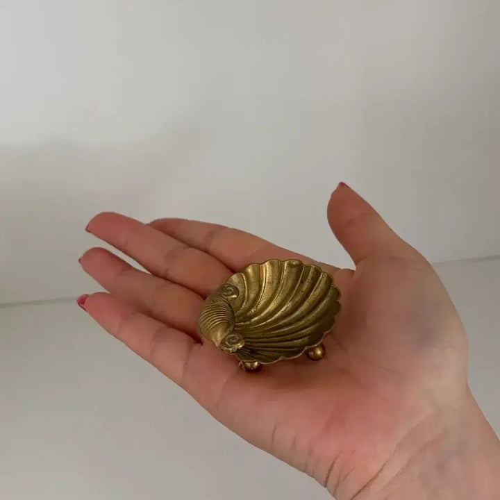 [BUNJANG] Vintage Brass Shell Mini Trinket Dish (Italy) / 빈티지 브라스 쉘 미니트링켓(이태리)