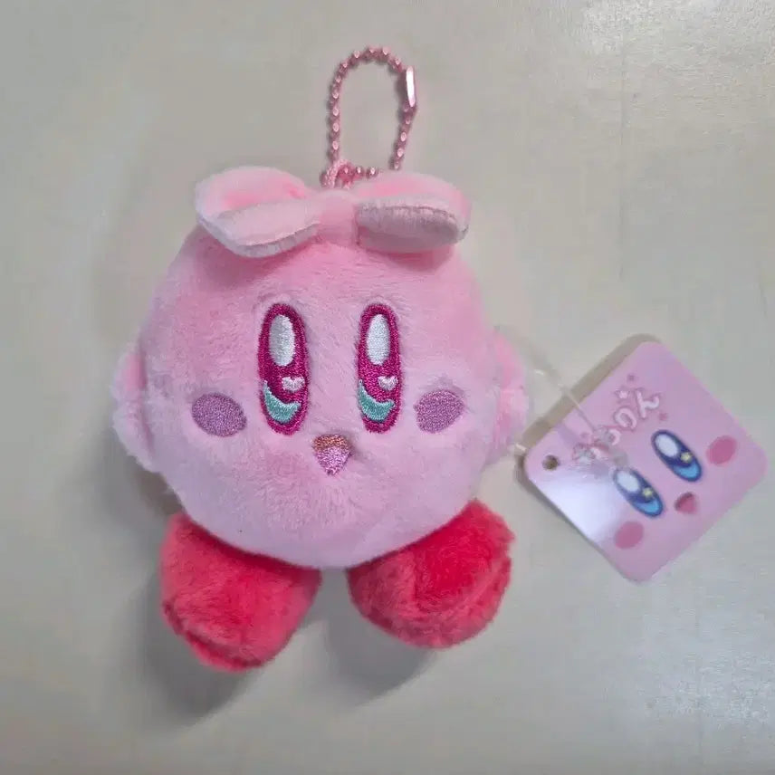 [BUNJANG] Kirby Star Heart Eye Plush Keychain / 별의커비 하트 눈 인형 키링