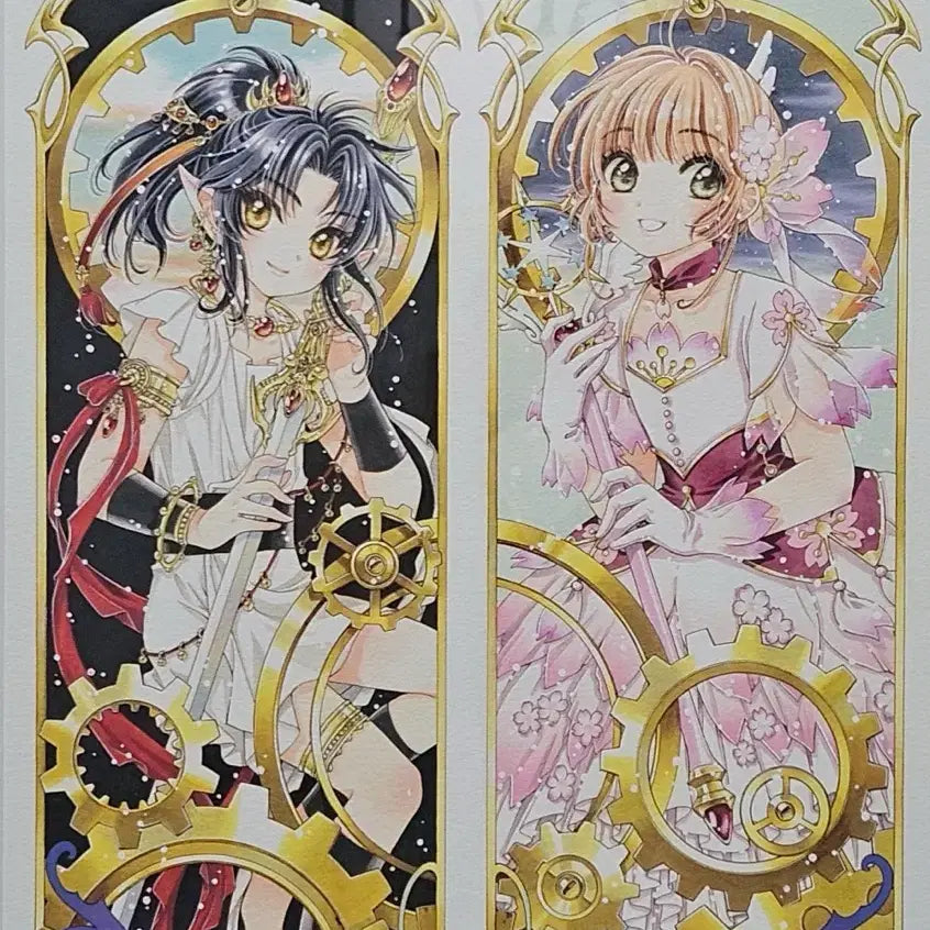 [BUNJANG] CLAMP Card Cover Sticker Set (Sakura, Ashura) Sealed / 클램프전(CLAMP) 카드커버 스티커(사쿠라 아수라) 미개봉
