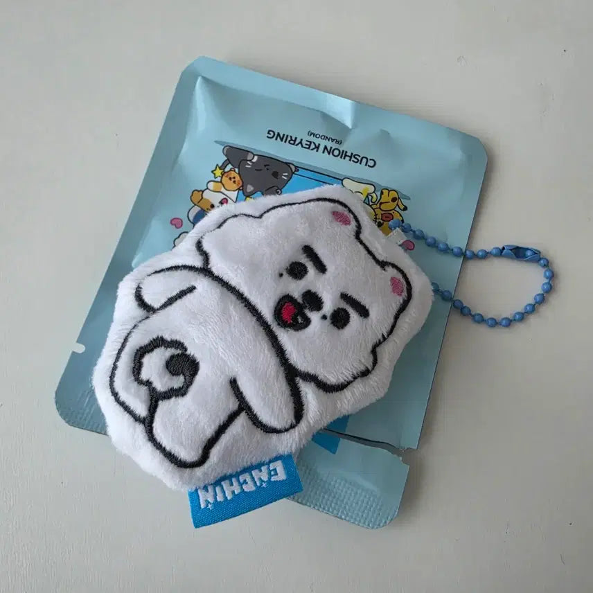 [BUNJANG] ENHYPEN ENCHIN Snowy Cushion Keyring / 엔하이픈 엔친 스노위 쿠션 키링 양도