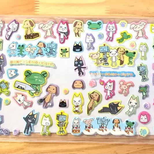 [BUNJANG] Dokodemo Issyo Toro Squeeze Sticker Set / 도코데모잇쇼 토로 스퀴시 스티커