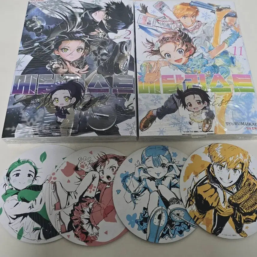 [BUNJANG] Medalist Hikaru Inori Acrylic Stand SD Coaster Bundle Set / 메달리스트 만화책 이노리 히카루 아크릴 스탠드 sd 코스터 일괄