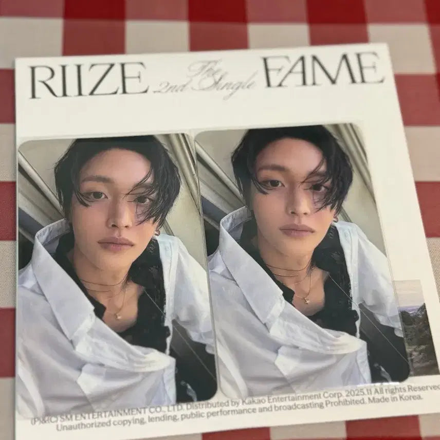 [BUNJANG] RIIZE FAME Photobook Wonbin Photocard / 라이즈 페임 포토북 원빈 포카