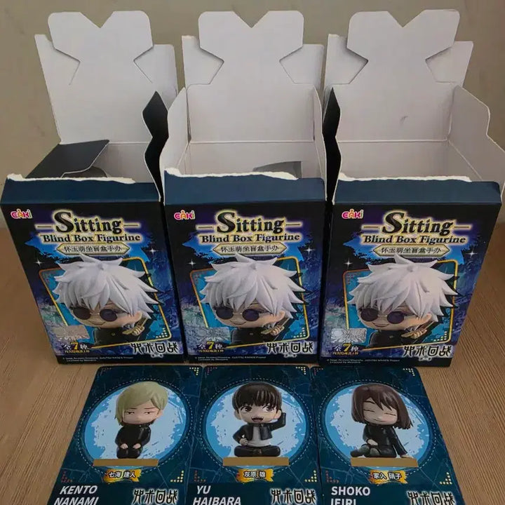 [BUNJANG] Jujutsu Kaisen Seating Figures (Nanamu, Haibara, Shoko) 3-Piece Bundle Set / 주술회전 시팅 모두 앉아 피규어 EAKI 나나미, 하이바라, 쇼코 3종 일괄 양도합니다.