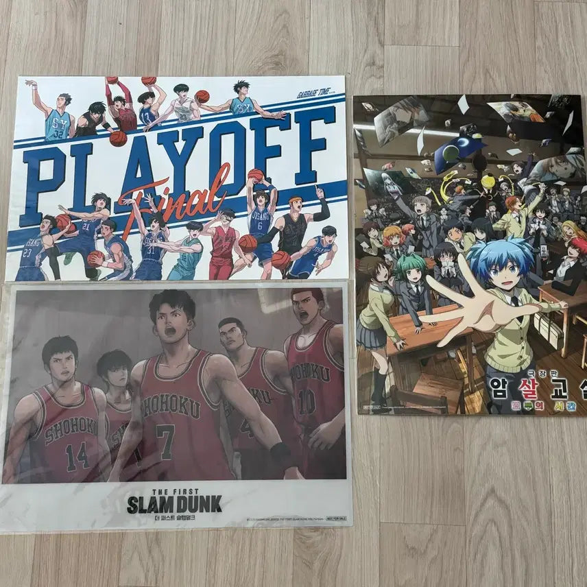 [BUNJANG] Assassination Classroom, Garbage Time, Slam Dunk Bundle Set Posters / 일괄) 암살교실 가비지타임 슬램덩크 포스터 극장판 팝업 갑타 슬덩 특전