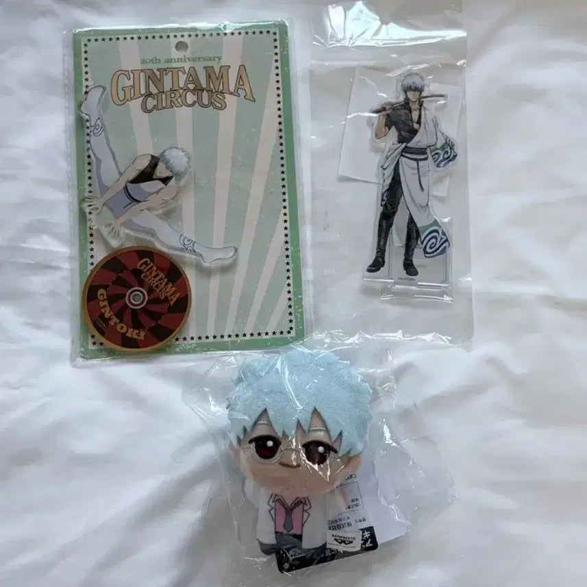 [BUNJANG] Gintama Kazunawa Fuzuki Chibi Plush &amp; Circus Acrylic Stand Set / 긴토키 일괄 화조풍월 서커스 아크릴 치비구루미 은혼