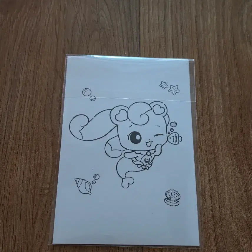[BUNJANG] Hachipering &amp; Charrimpring Coloring Postcard Set / 미개봉)사랑의하츄핑 고래보석의 전설 하츄핑 컬러링엽서 하츄핑특전 찰랑핑 하츄핑1주차