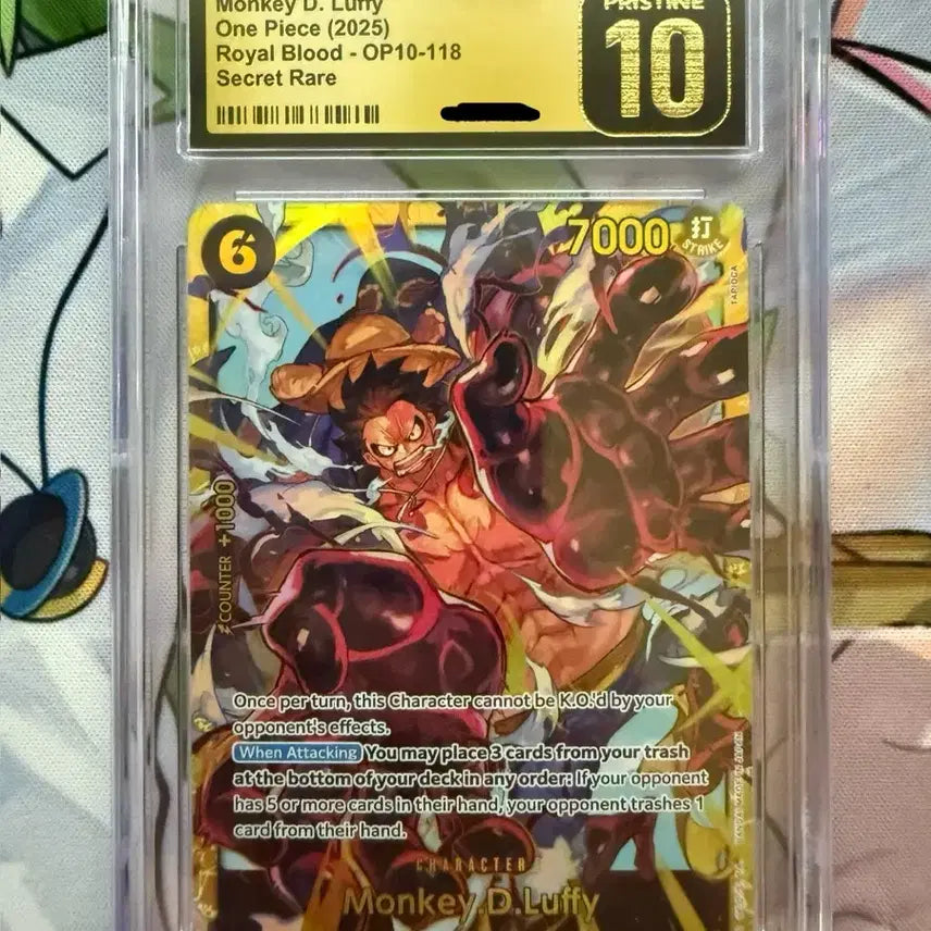 [BUNJANG] One Piece Card Luffy OP10-118 SEC CGC 10 Pristine English Version / 원피스카드 루피 op10-118 시크 CGC10 프리스틴 영판