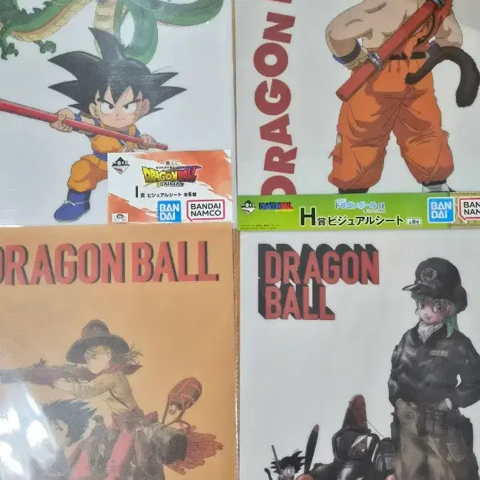 [BUNJANG] Dragon Ball Ichiban Kuji Clear Poster Bundle Set / 드래곤볼 I상 클리어 포스터 9장 일괄 판매