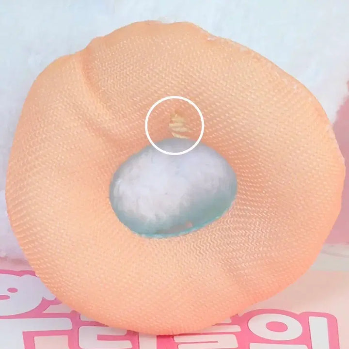 [BUNJANG] Sanrio Flour Fairy Donut Tube Corgi Mascot Plush Keychain / 고전 빈티지 산리오 밀가루 요정 도넛 튜브 미소 코기뮹 마스코트 똥인형 키링