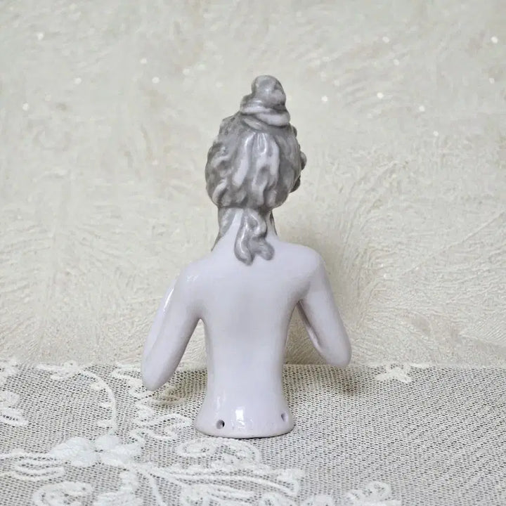 [BUNJANG] German Antique Half Doll Porcelain Figurine Vintage Prop Object Decoration / Antique Half Doll 독일 앤틱 하프돌 도자기 인형 빈티지 소품 오브제 장식