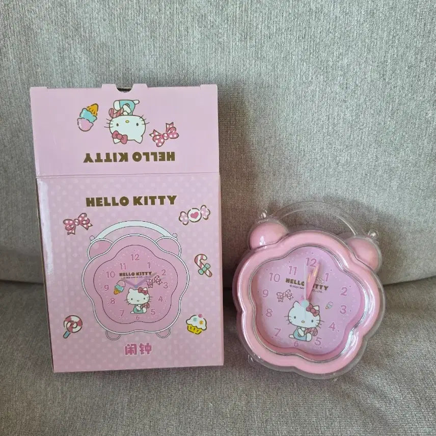 [BUNJANG] Hello Kitty Flower Alarm Clock / 키티 꽃 플라워 알람시계 새상품