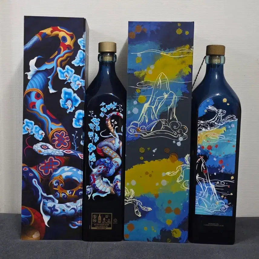 [BUNJANG] Johnnie Walker Blue Label James Jean &amp; Angel Chen Limited Edition Empty Bottles / 조니워커 블루라벨 제임스 진 엔젤 첸 에디션 위스키 공병