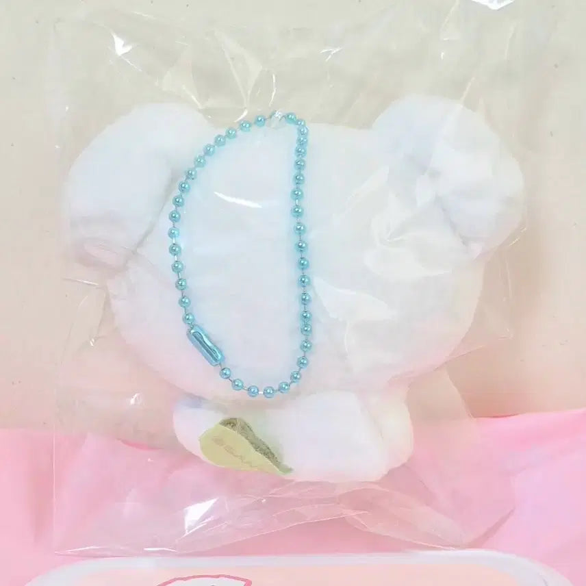 [BUNJANG] San-X Puu &amp; Mii Poodle Mascot Doll Keychain (White) / 고전 빈티지 산엑스 캐릭터 부르부르 도그 화이트 흰푸들 마스코트 인형 키링