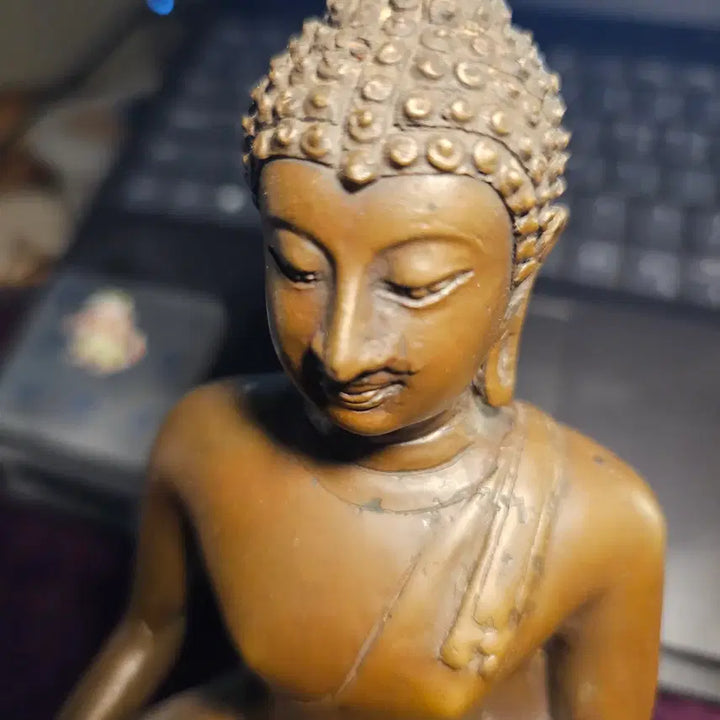 [BUNJANG] Shakyamuni Buddha Statue (20cm) - Southeast Asian Style Buddhist Art / 석가모니불 좌상 20cm 동남아 양식 불교미술 소장품 상태감안