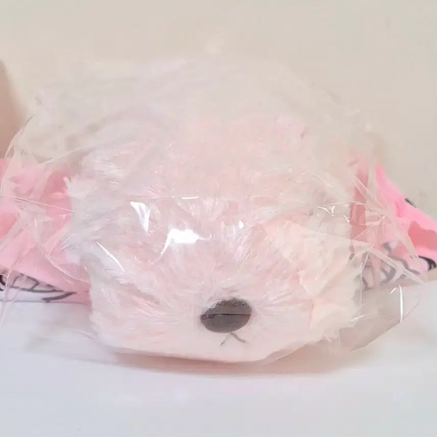 [BUNJANG] Vintage Retro Pink Capybara Plush Doll (23cm) / 고전 빈티지 레트로 핑크 분홍 복슬 카피바라 인형