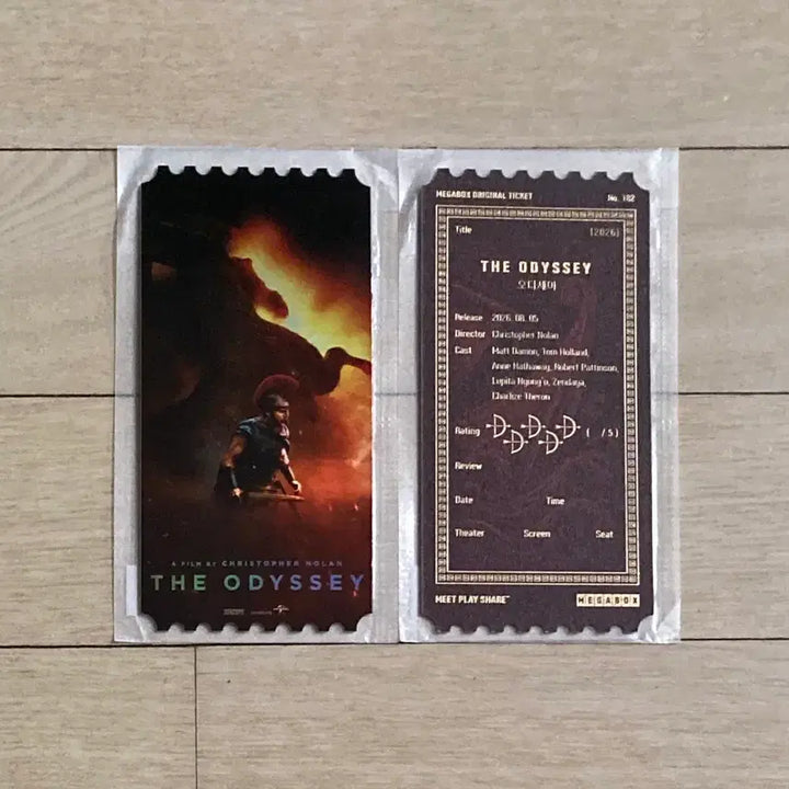 [BUNJANG] The Odyssey Original Ticket / Gwang-eum Poster / [오디세이] 오리지널티켓/광음 포스터