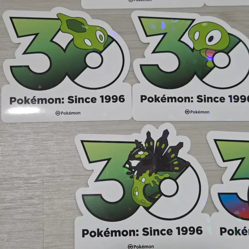 [BUNJANG] Pokemon 30th Anniversary Xerneas Yveltal Zygarde Sticker Bundle Set / 일괄) 포켓몬 30주년 제르네아스 이벨타르 지가르데 세트 스티커
