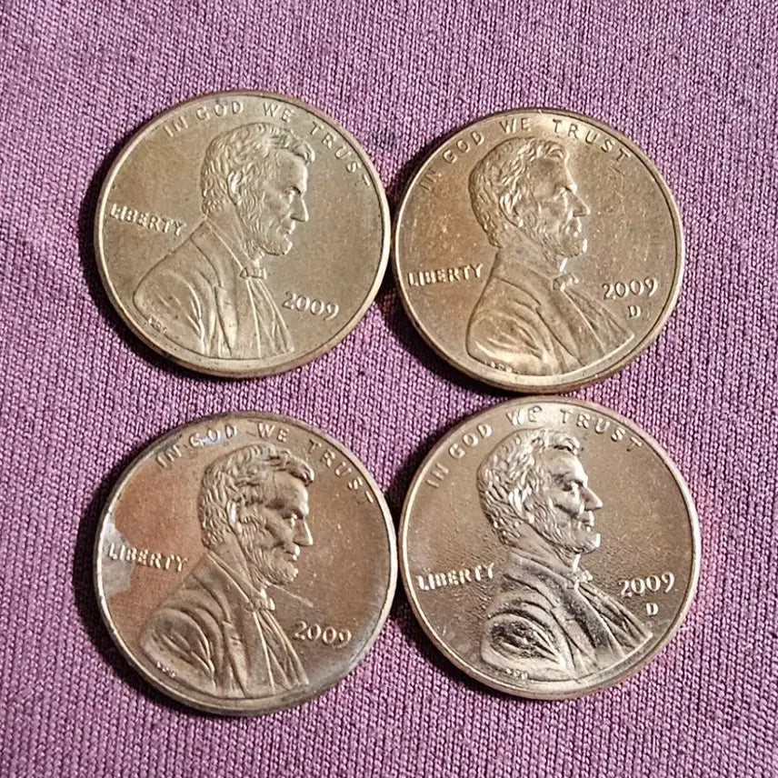 [BUNJANG] 2009 Lincoln Cent 4-Coin Set - 100th Anniversary / 2009년. 링컨탄생 100주면 기념주화 1센트 4종 동전