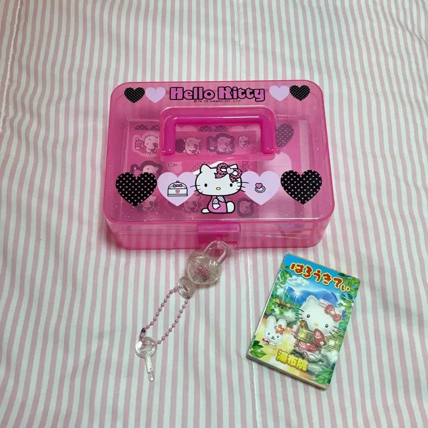 [BUNJANG] Hello Kitty Vintage Letter Storage Box &amp; Memo Pad Bundle Set / (일괄)고전키티레터보관함+키티메모지