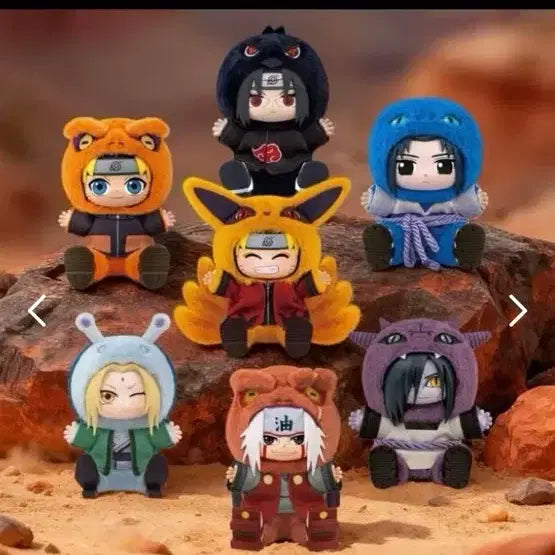 [BUNJANG] Naruto Rabubu Doll 7 Types Set (Including Hidden Nine-Tails) / (히든 구미호 포함!!) 나루토 라부부 인형 7종 세트