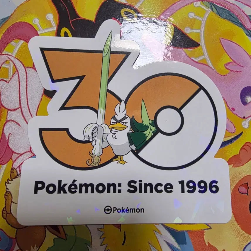 [BUNJANG] Pokemon 30th Anniversary Logo Sticker - Chandelure / 포켓몬스터 팝업스토어 30주년 로고 스티커 창파나이트