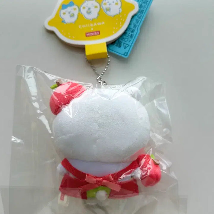[BUNJANG] Chiikawa MiniSo Apple Clerk Mascot (China Exclusive) / 중국 한정 미니소 팝업 치이카와 사과 점원 치이카와 마스코트