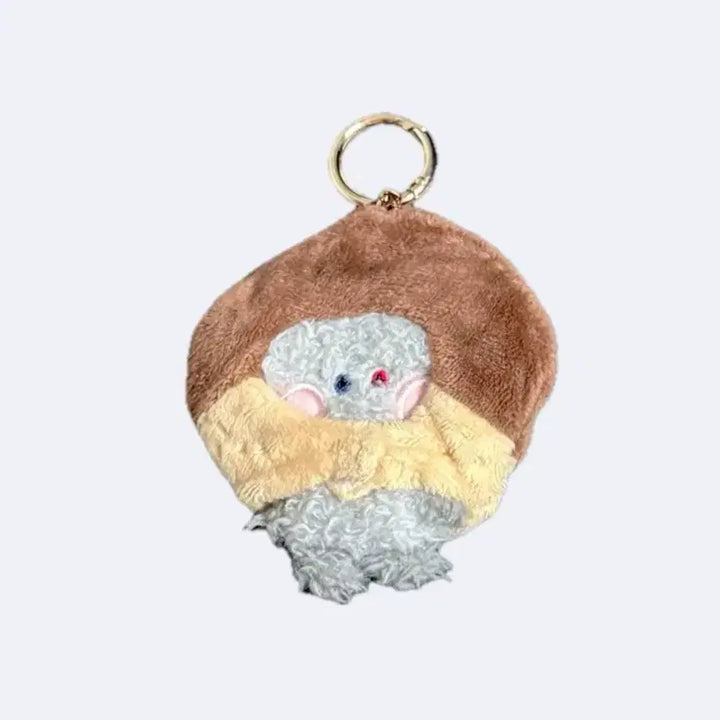[BUNJANG] TRUZ BonBon Chestnut Plush Keychain / 트루즈 본본 군밤 키링