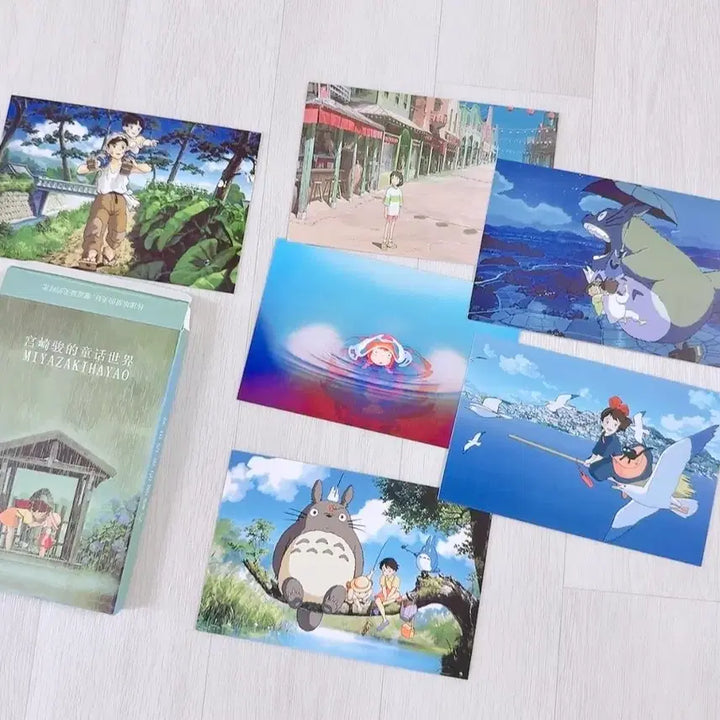 [BUNJANG] Hayao Miyazaki / Studio Ghibli Illustrated Postcard Set / 미야자키 하야오 / 지브리 일러스트 엽서 세트 / 새상품