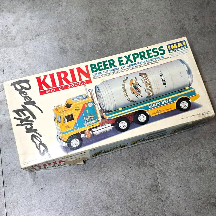 [BUNJANG] IMAI 1991 Kenworth Aerodyne 86 Kirin Beer Express 1/28 Scale Plastic Model Kit / [빈티지/희귀] 1991년산 이마이(IMAI) 1/28 기린맥주 트럭 프라모델 (KIRIN BEER EXPRESS)