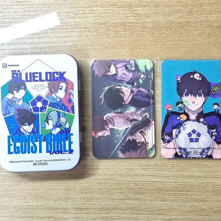 [BUNJANG] Blue Lock Yes24 Special Edition Character Book Tin Case Photocard Set (Rin, Sae, Karasu, Eita) / 블루록 yes24 서점 특전 캐릭터북 틴케이스 포카세트 린 사에 카라스 에이타
